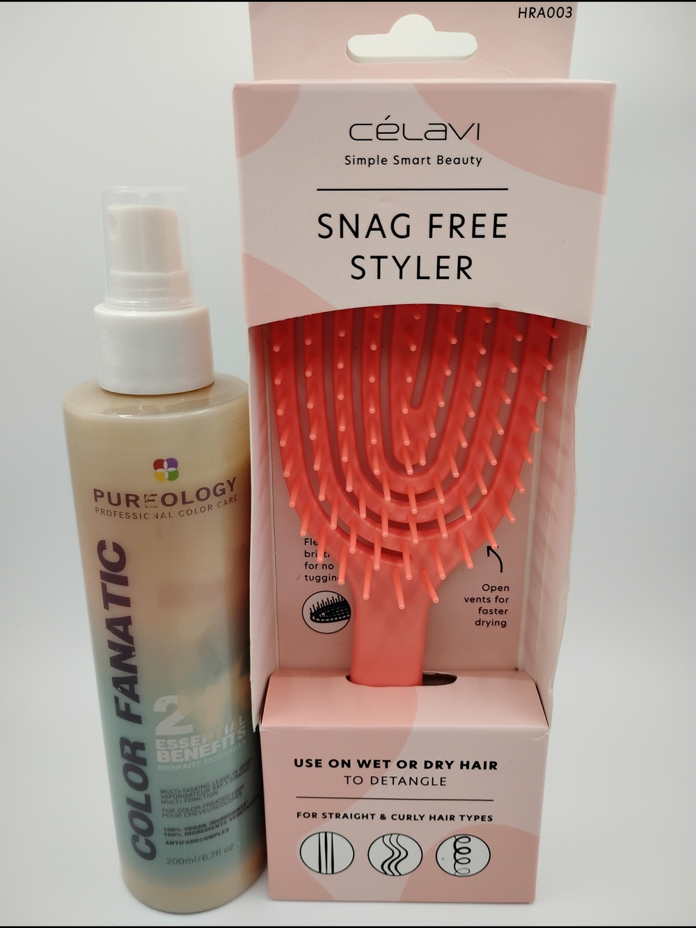 Pureology Color Fanatic 21 Essential Benefits Leave In Treatment&Snag Free Brush